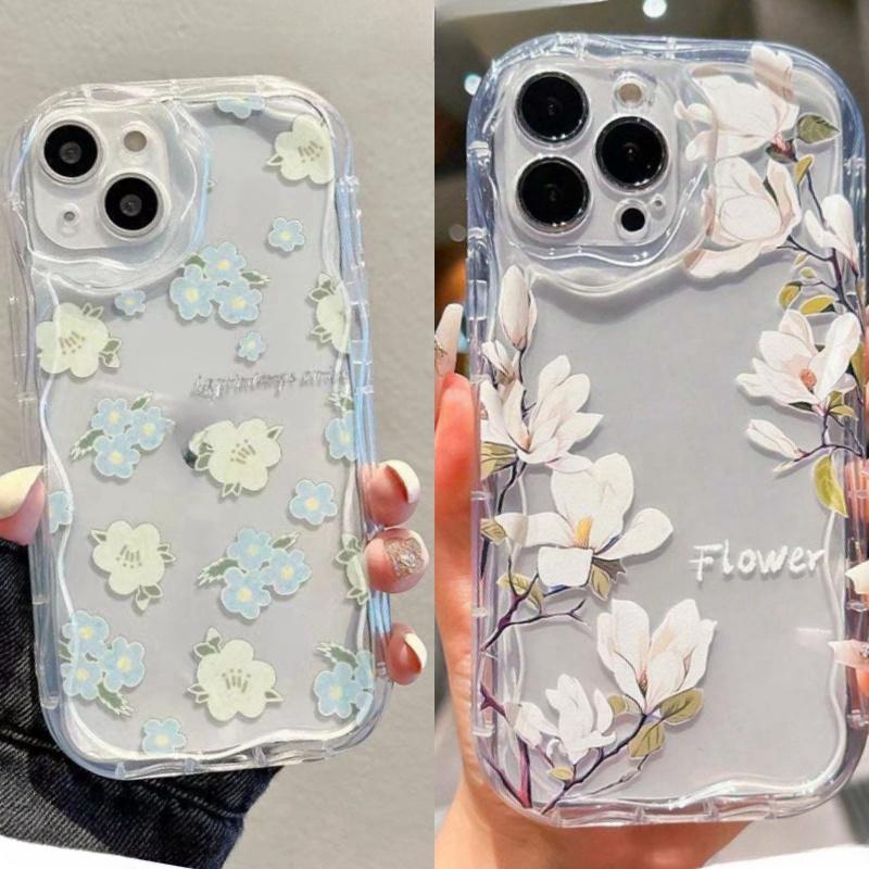 Xiaomi Redmi Note 13 - Przezroczyste etui w kwiaty dla Xiaomi