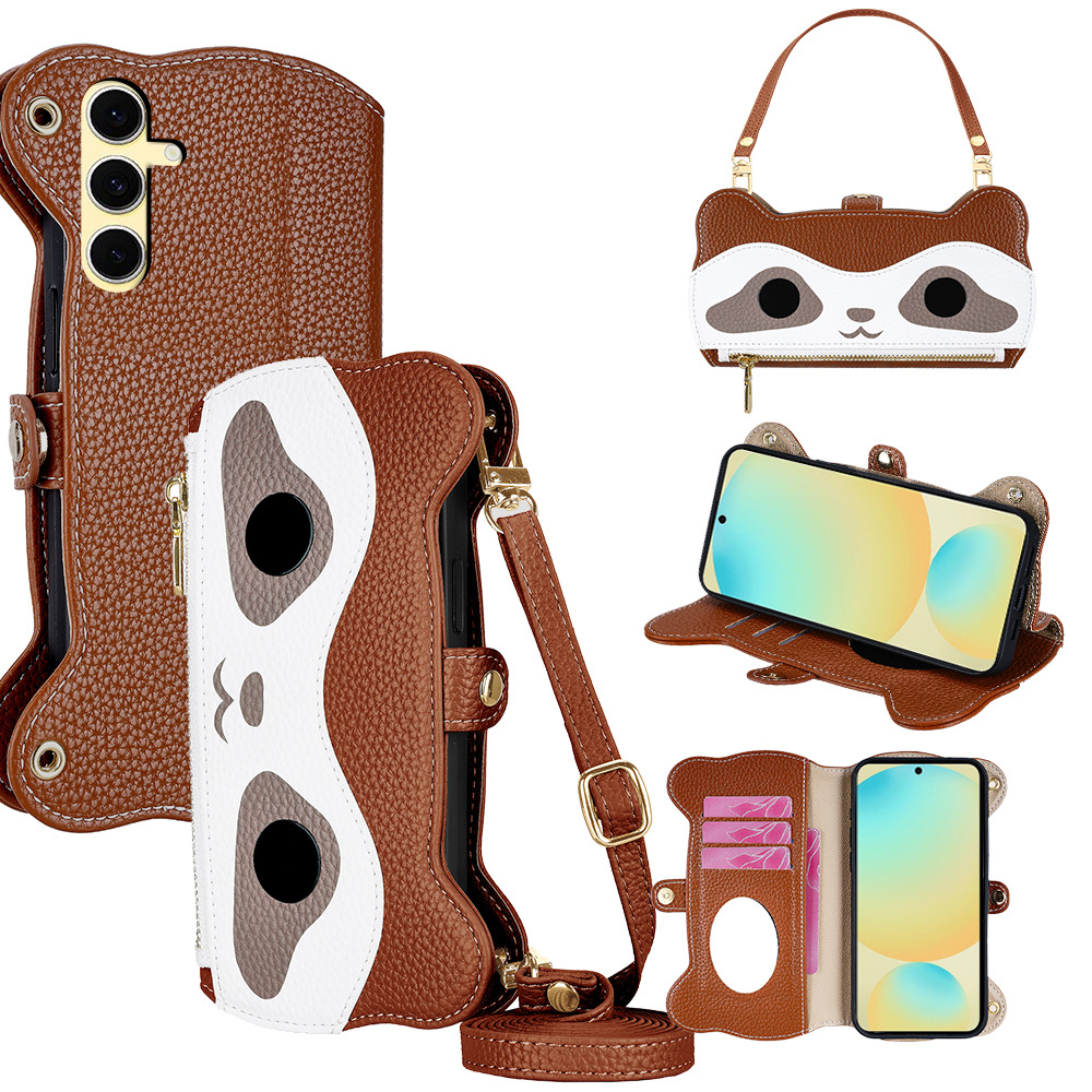 Huawei Mate 60 - Urocze etui portfel ze skóry z