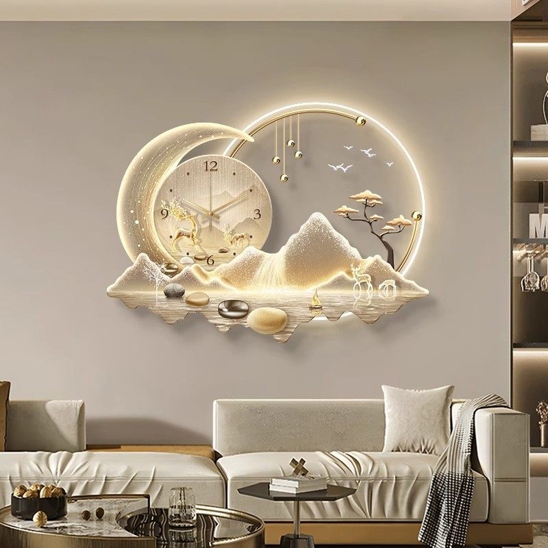 Luxury Lifestyle Living - Artystyczny Zegar Ścienny LED Luksusowy Design