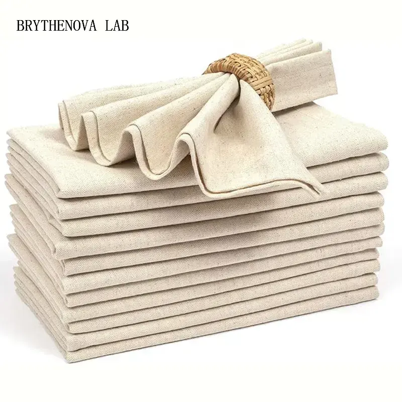 Linen Napkin Set - Zestaw 6/10/12 lnianych serwetek 30x30cm, trwałe,