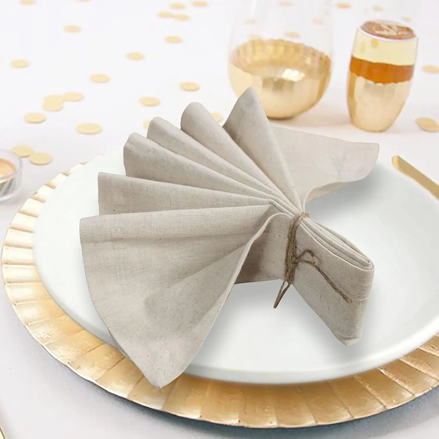 6 sztuk 100% lnianych serwetek – Linen Napkin Set recenzja i cena