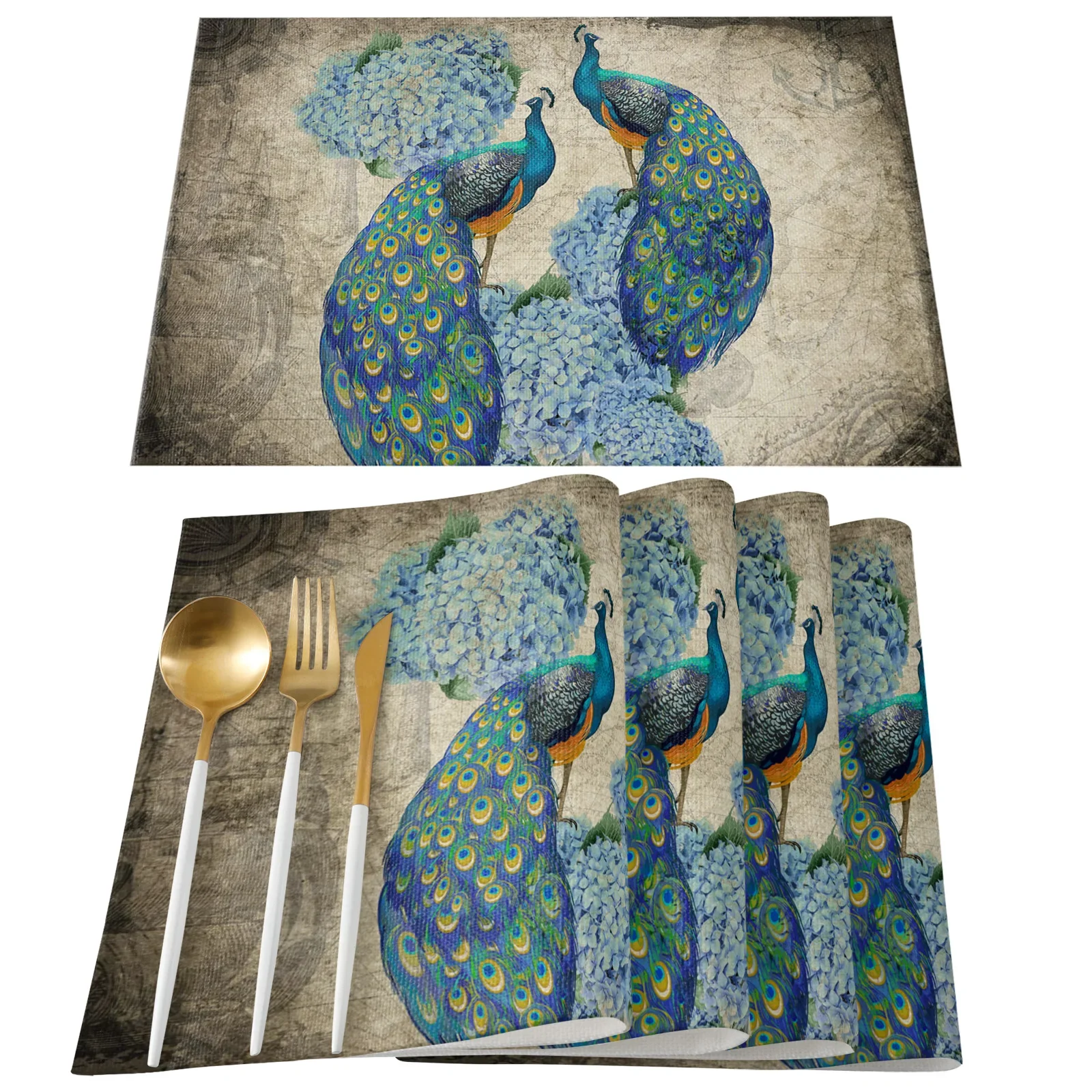 4szt Zestaw podkładek na stół  – Linen Napkin Set recenzja i cena