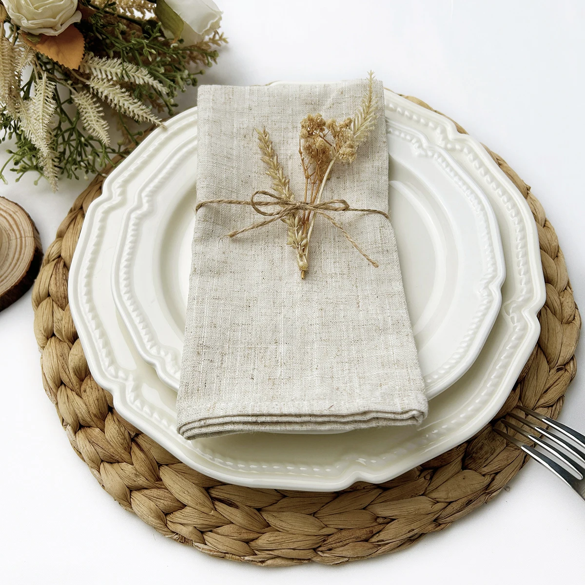 Zestaw 6/10/12 lnianych serwet – Linen Napkin Set recenzja i cena