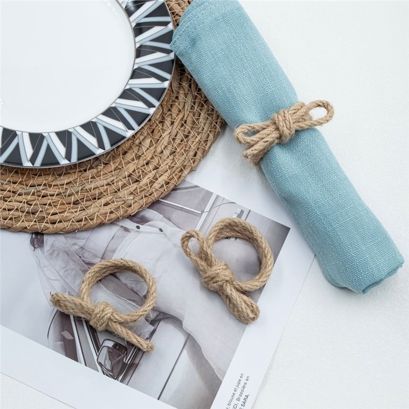 IALJ-12 szt. lnianych pleciony – Linen Napkin Set recenzja i cena