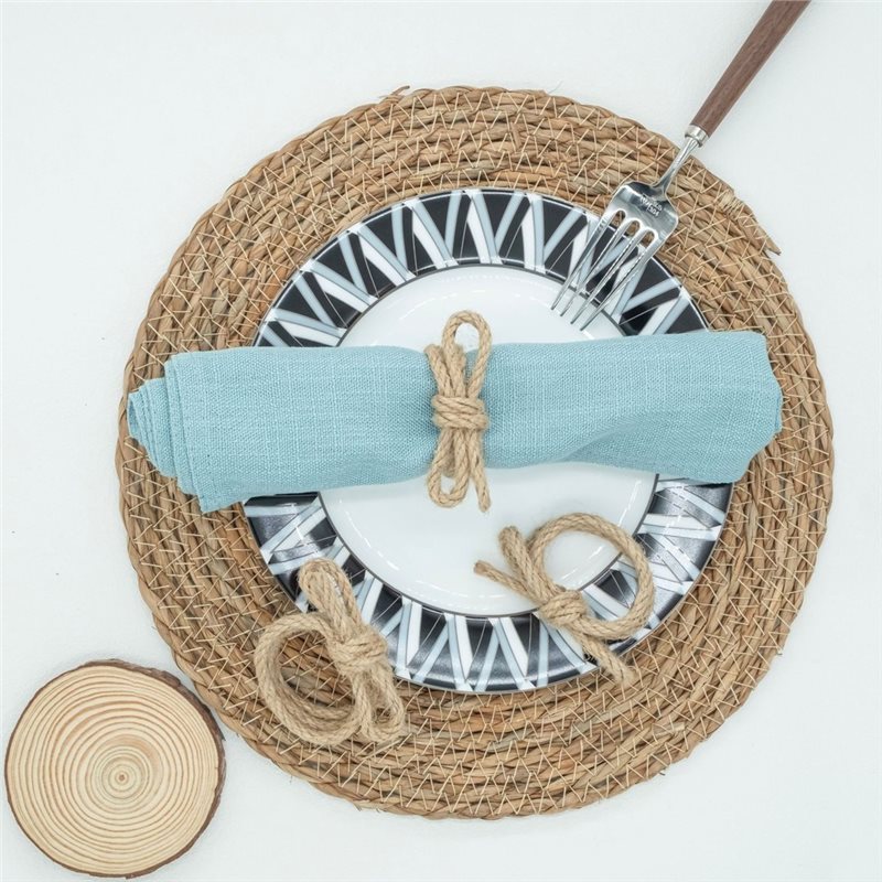 IALJ-12 szt. lnianych pleciony – Linen Napkin Set recenzja i cena